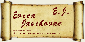 Evica Jasikovac vizit kartica